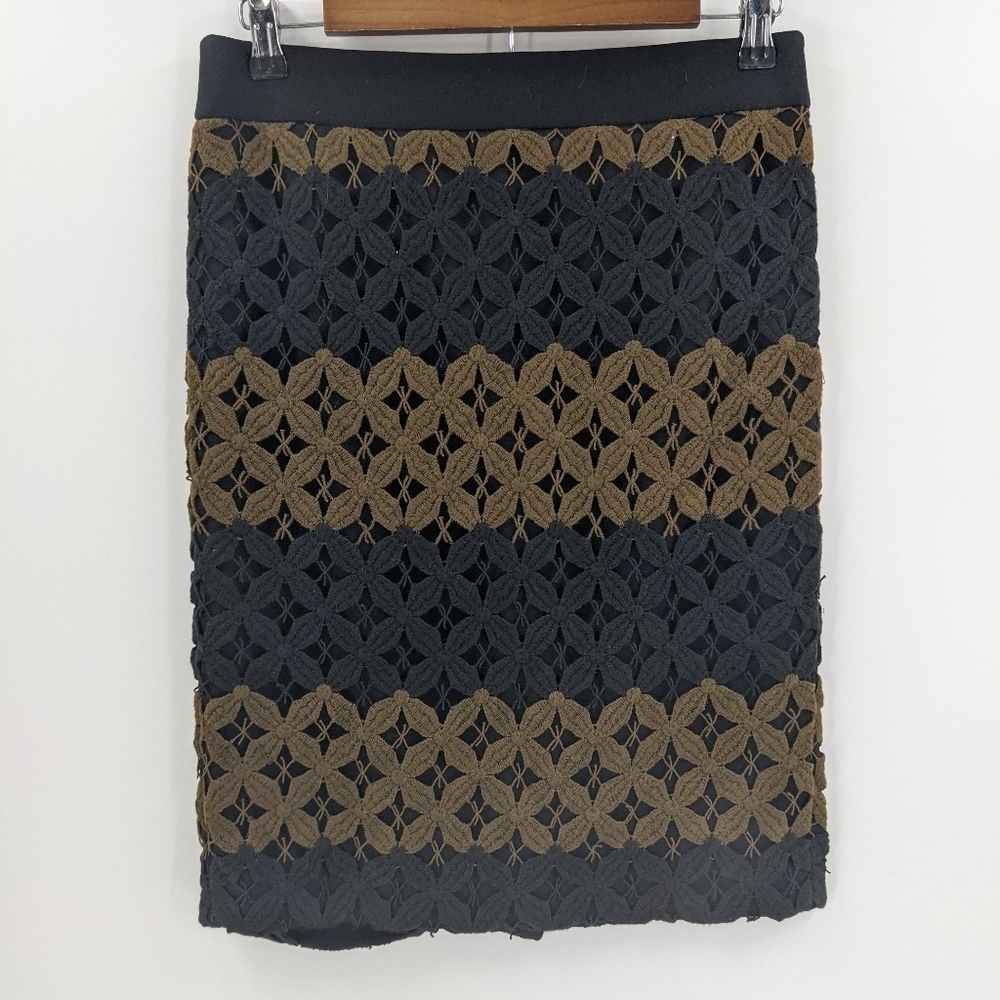 LOFT Crochet Overlay Pencil Skirt